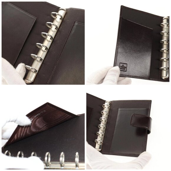 FENDI Zucca Canvas Planner Black Brown Auth sw1689V - Picture 15 of 16